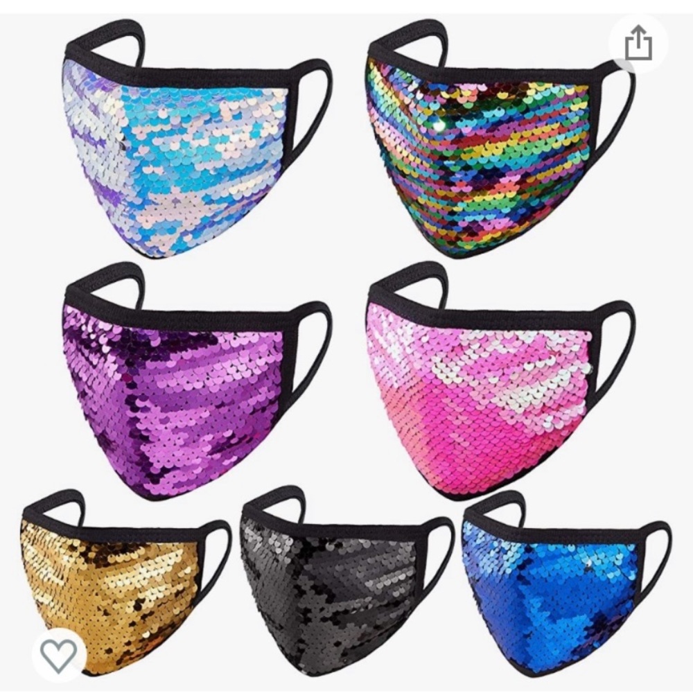 7 Pieces Kid’s Sequin Glitter Mask